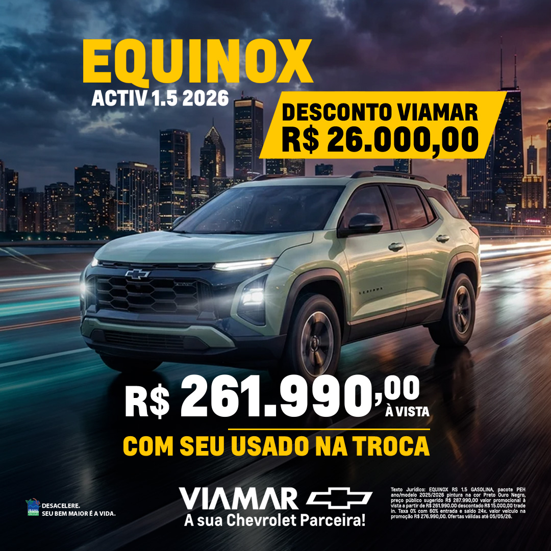 Oferta banner destaque EQUINOX ACTIV 1.5